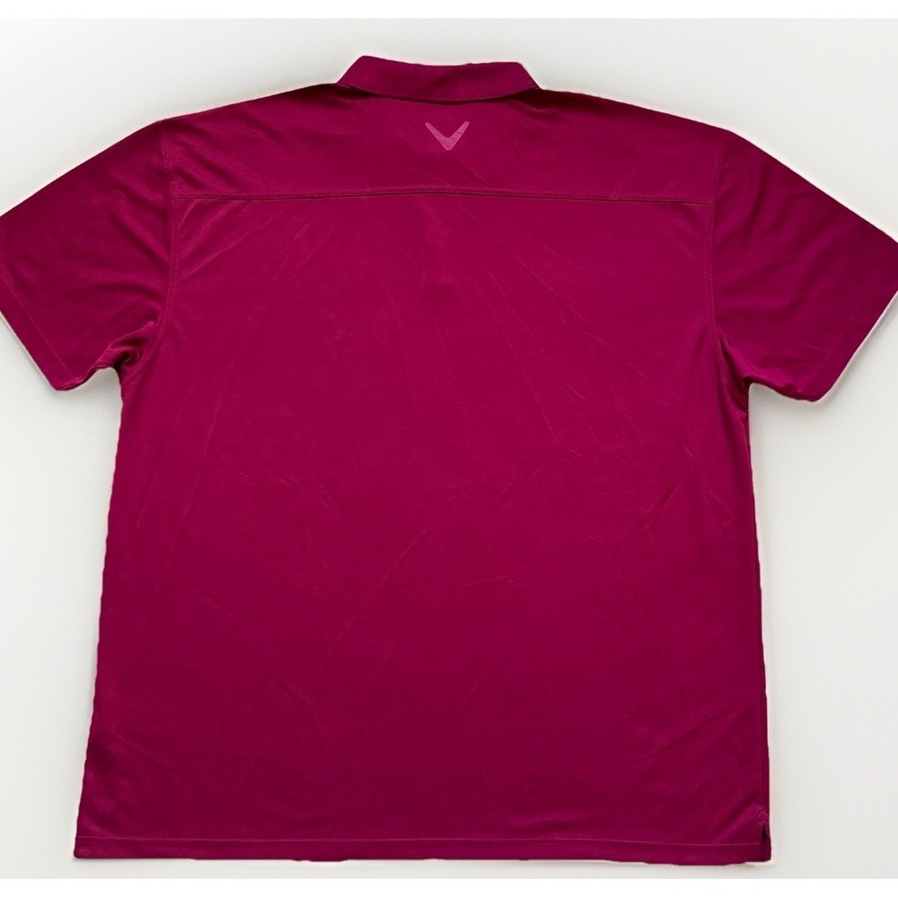 Callaway Golf Polo Opti Dri Dark Purple/red Short Sleeve Shirt Mens 3XL - Picture 7 of 8